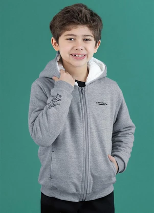 Soft Bonni - Conjunto Jaqueta e Calça Infantil Mescla Claro - SOFT BONNI
