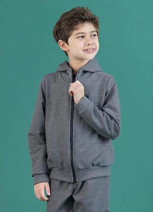 Soft Bonni - Conjunto Jaqueta e Calça Infantil Pa Grafite - SOFT BONNI