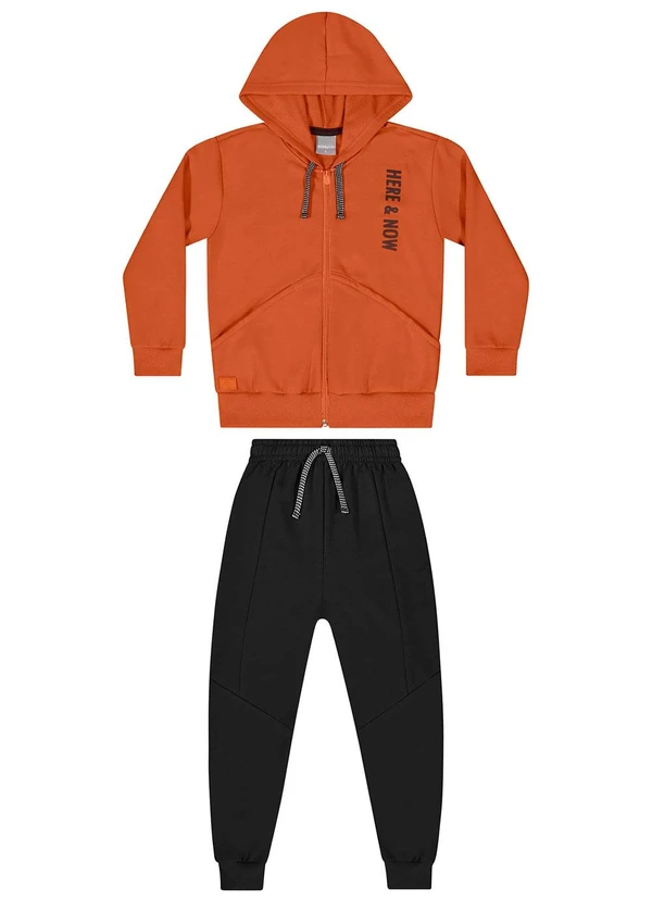Quimby - Conjunto Jaqueta e Calça Laranja 3