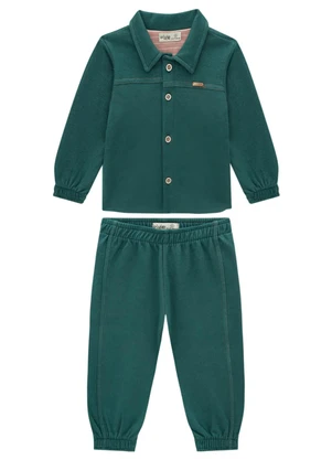 Ioluig - Conjunto Jaqueta e Calça Malha Alfaiataria Verde - IOLUIG