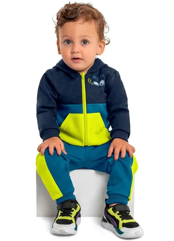 Quimby - Conjunto Jaqueta e Calça Menino Azul