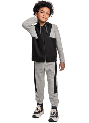 Quimby - Conjunto Jaqueta e Calça Menino Cinza - QUIMBY