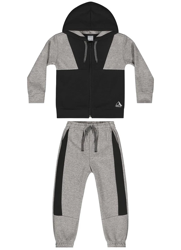Quimby - Conjunto Jaqueta e Calça Menino Cinza 3