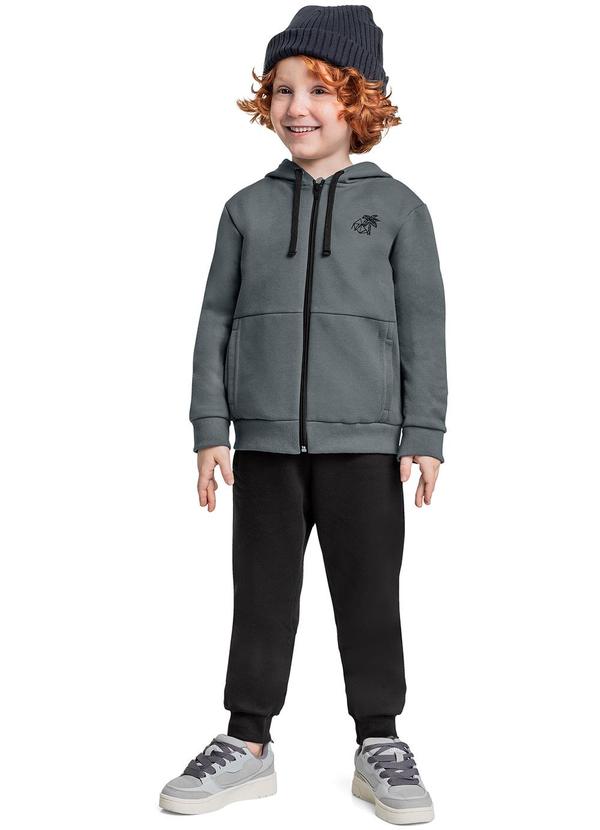 Quimby - Conjunto Jaqueta e Calça Menino Cinza