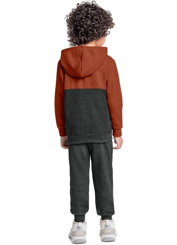 Quimby - Conjunto Jaqueta e Calça Menino Marrom 2