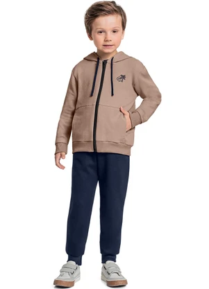 Quimby - Conjunto Jaqueta e Calça Menino Marrom - QUIMBY