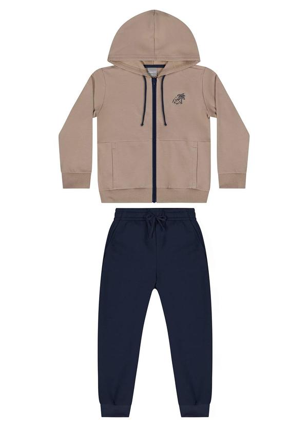 Quimby - Conjunto Jaqueta e Calça Menino Marrom 3