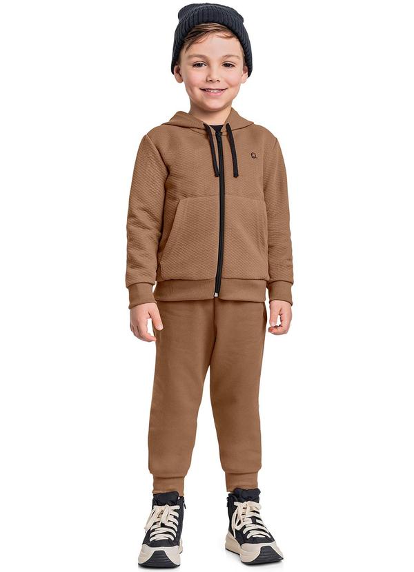Quimby - Conjunto Jaqueta e Calça Menino Marrom