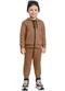 Quimby - Conjunto Jaqueta e Calça Menino Preto - variação: Marrom