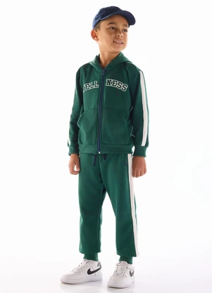Quimby - Conjunto Jaqueta e Calça Moletom Verde - QUIMBY