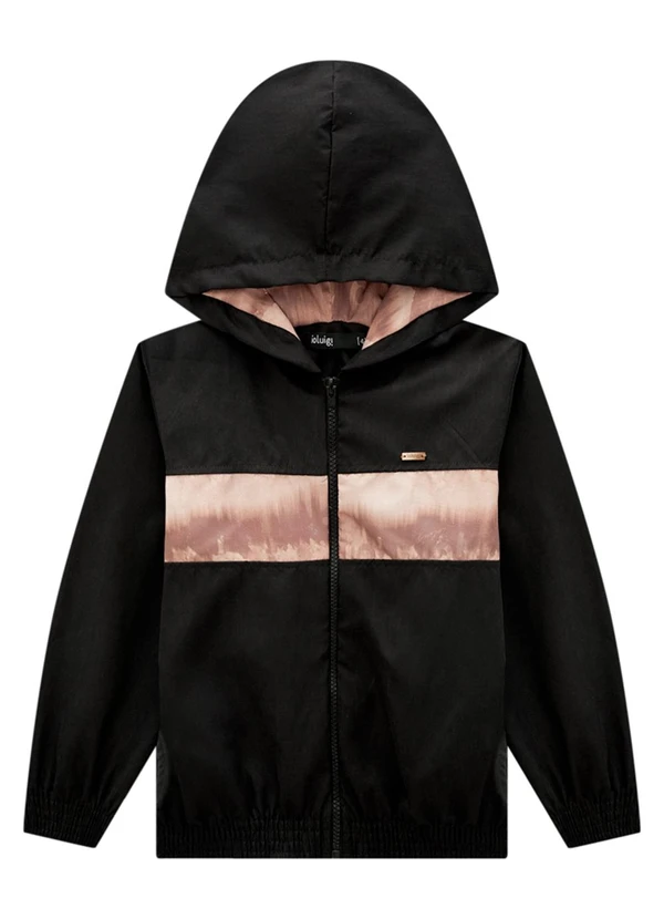 Ioluig - Conjunto Jaqueta Microfibra e Calça Taslon Preto 2