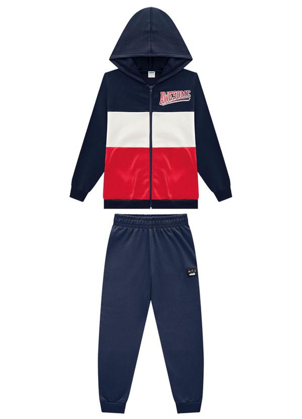 Marlan - Conjunto Jaqueta Sport e Calça em Moletom Azul 2