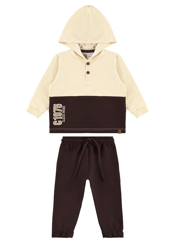 Carinhoso - Conjunto Jogger Classic Brand Bege