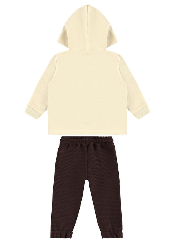 Carinhoso - Conjunto Jogger Classic Brand Bege 2