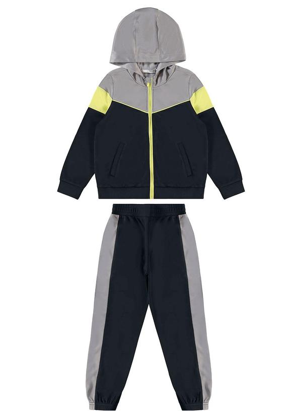 Malwee Kids - Conjunto Jogger em Malha Esportiva Kids Preto 2