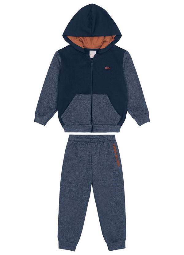 Carinhoso - Conjunto Jogger Flanelado Menino Azul