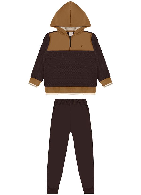 Carinhoso - Conjunto Jogger Texturizado Marrom