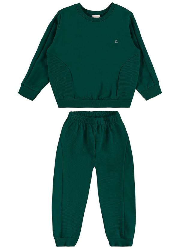 Carinhoso - Conjunto Jogger Texturizado Verde
