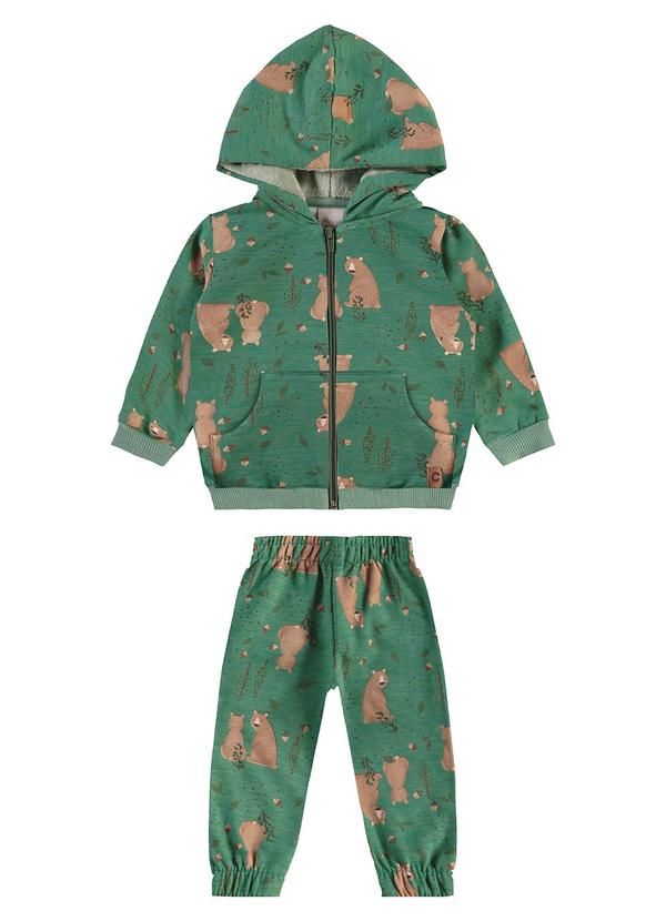 Carinhoso - Conjunto Jogger Ursinhos Menino Verde 1