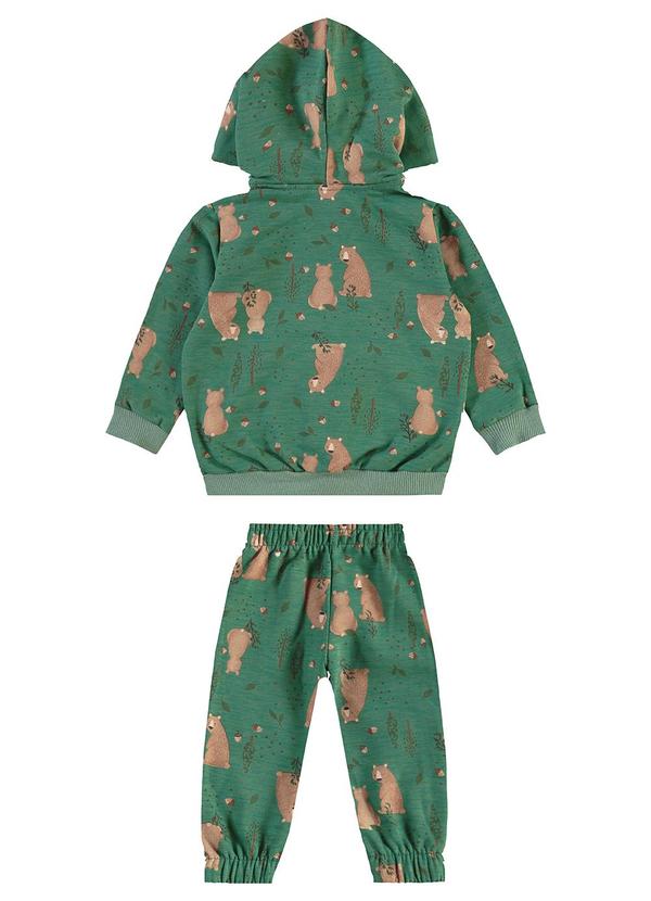 Carinhoso - Conjunto Jogger Ursinhos Menino Verde 2