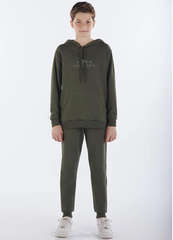 Pulla Bulla - Conjunto Juvenil Menino Moletom Verde