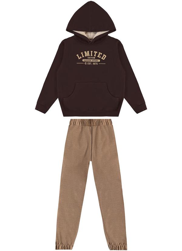 Carinhoso - Conjunto Limited Maquinetado Marrom