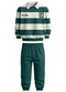 Malwee Kids - Conjunto Listrado com Brasão Azul Marinho - variação: Verde