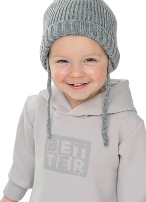 Colorittá - Conjunto Longo Bebê Menino com Relevo Cinza - COLORITTÁ