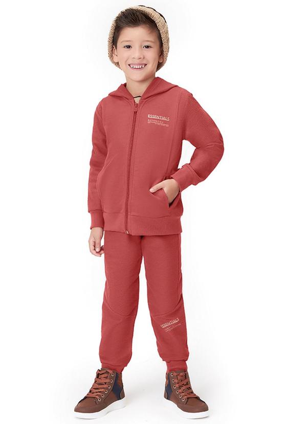 Marisol - Conjunto Longo com Capuz Moletom Masculino Infanti