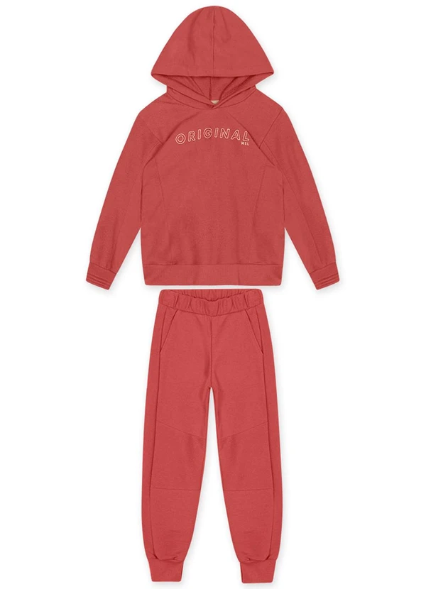 Marisol - Conjunto Longo com Capuz Moletom Masculino Infanti