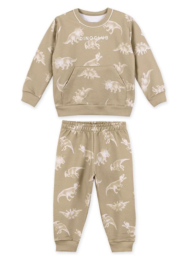 Marisol - Conjunto Longo Infantil Bege