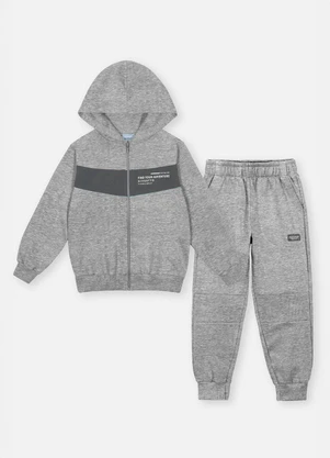 Abrange - Conjunto Longo Infantil Menino Adventure Cinza - ABRANGE