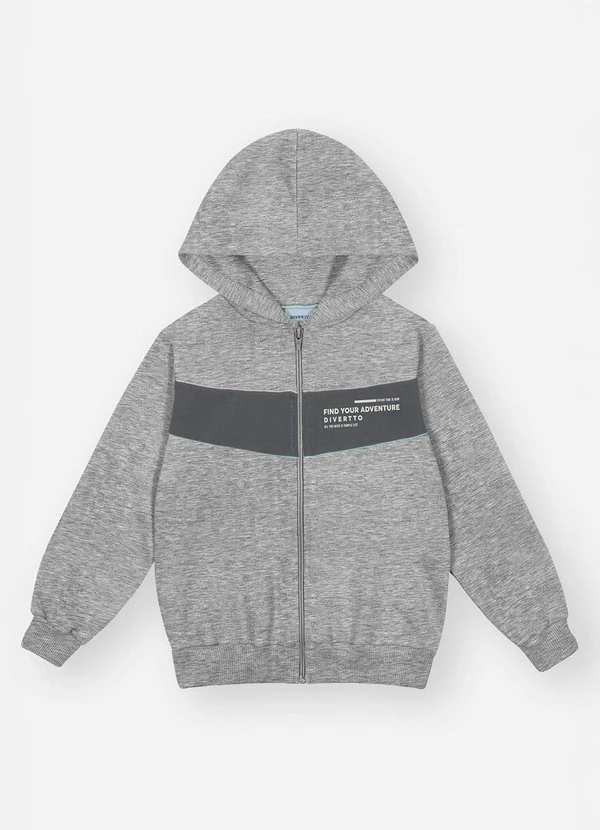 Abrange - Conjunto Longo Infantil Menino Adventure Cinza 2