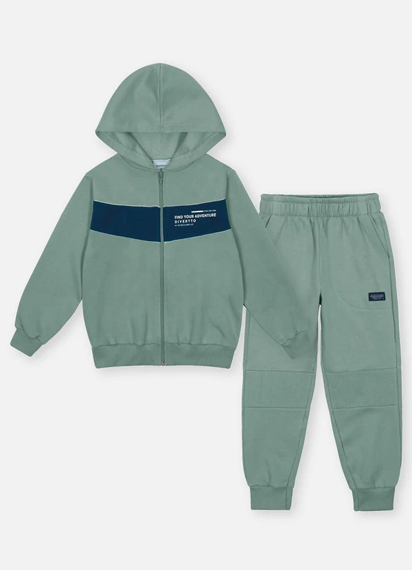 Abrange - Conjunto Longo Infantil Menino Adventure Verde 3