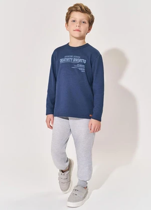 Abrange - Conjunto Longo Infantil Menino Creativity Azul - ABRANGE