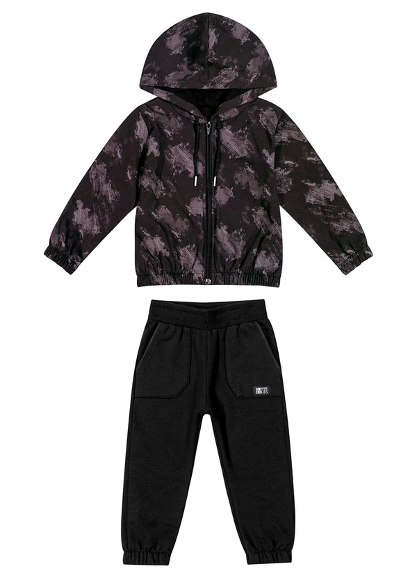Colorittá - Conjunto Longo Infantil Menino Estampado Preto 2