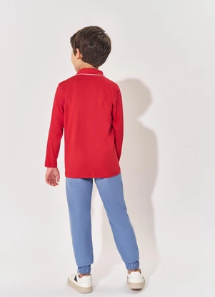 Abrange - Conjunto Longo Infantil Menino Explorer Vermelho - ABRANGE