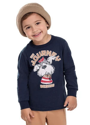 Elian - Conjunto Longo Infantil Menino Journey Azul - ELIAN