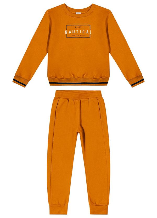 Colorittá - Conjunto Longo Infantil Menino Nautical Marrom