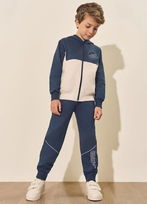 Abrange - Conjunto Longo Infantil Menino Outdoor Azul - ABRANGE