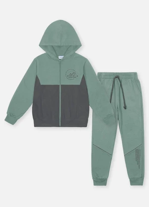 Abrange - Conjunto Longo Infantil Menino Outdoor Verde - ABRANGE