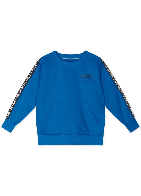 Marisol - Conjunto Longo Moletom Infantil Azul 3