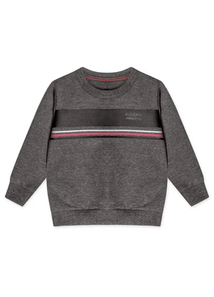 Marisol - Conjunto Longo Moletom Infantil Cinza - MARISOL