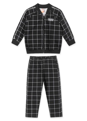 Marisol - Conjunto Longo Moletom Infantil Cinza - MARISOL