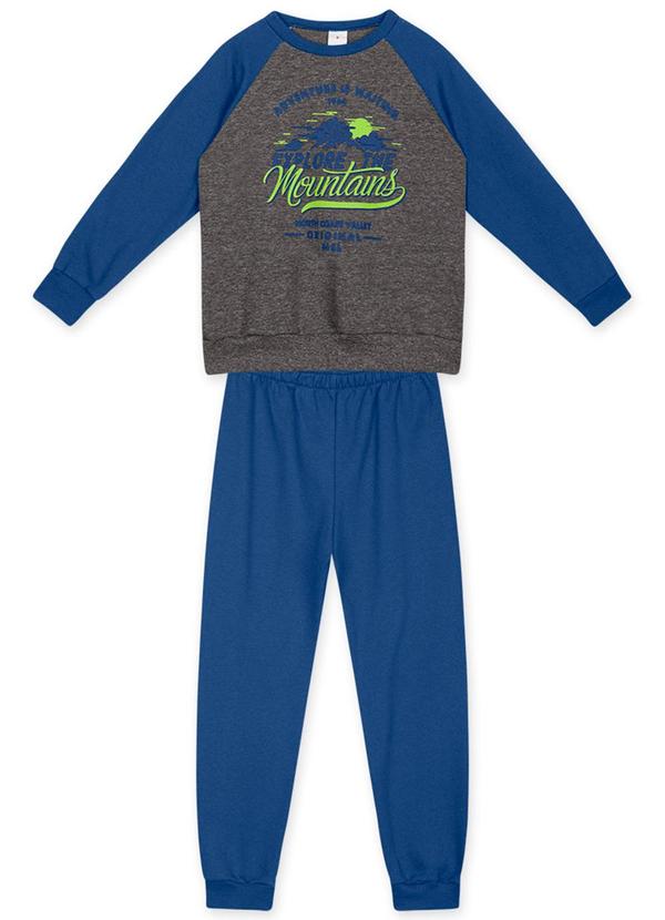 Marisol Play - Conjunto Longo Moletom Infantil Masculino Cinza