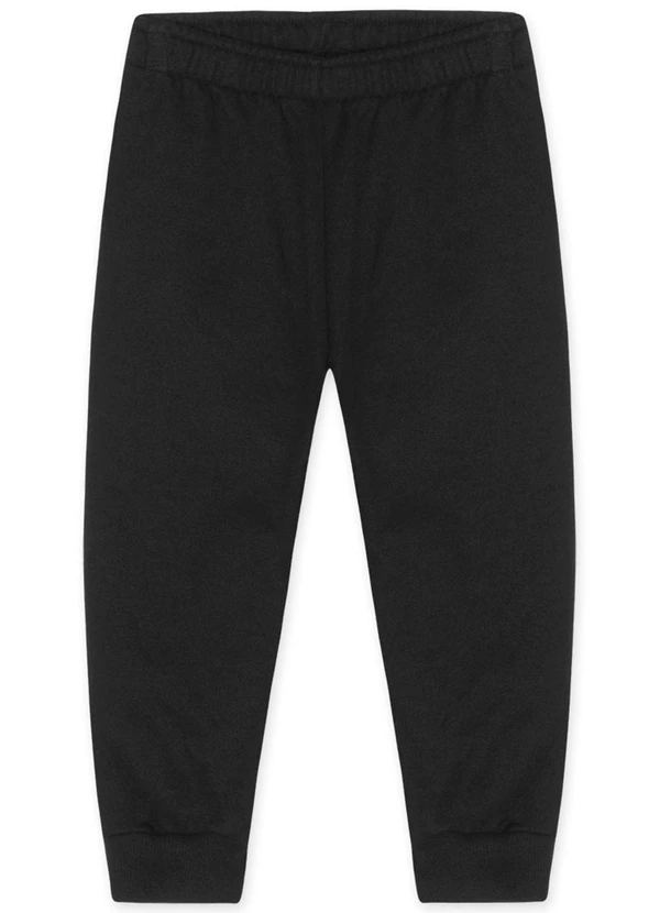 Marisol - Conjunto Longo Moletom Infantil Masculino Preto 3