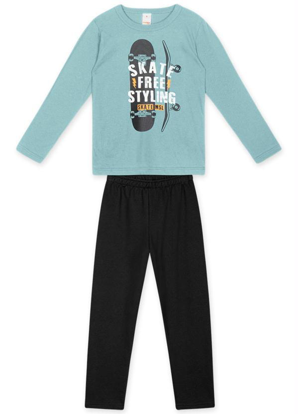 Marisol Play - Conjunto Longo Moletom Infantil Menino Verde