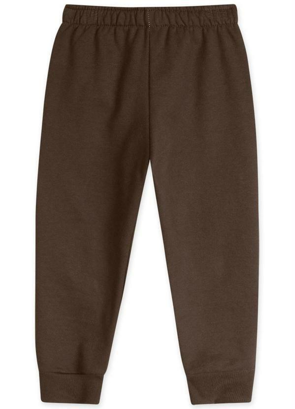 Marisol - Conjunto Longo Moletom Menino Marrom 6