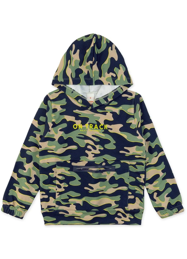 Marisol - Conjunto Longo Moletom Militar On Track Azul 2