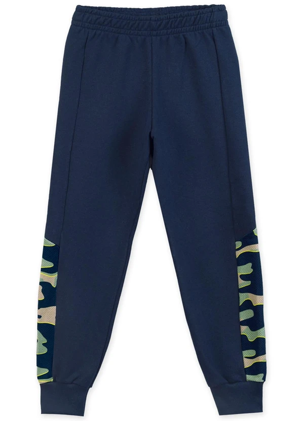 Marisol - Conjunto Longo Moletom Militar On Track Azul 3